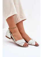 Kožené Ploché Sandály model 21699746 Mátové - Maciejka