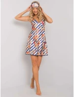 Noční košile BR KN model 16738621 tmavě modrá a bílá - FPrice Noční košile BR KN model 16738621 tmavě modrá a bílá - FPrice