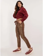 Kalhoty DHJ SP 21258.32 hnědé Kalhoty DHJ SP 21258.32 hnědé