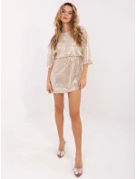 Sukienka MI SK model 21757292 beżowy - FPrice