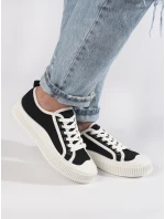 Exkluzívní černé dámské tenisky bez podpatku Exkluzívní černé dámské tenisky bez podpatku