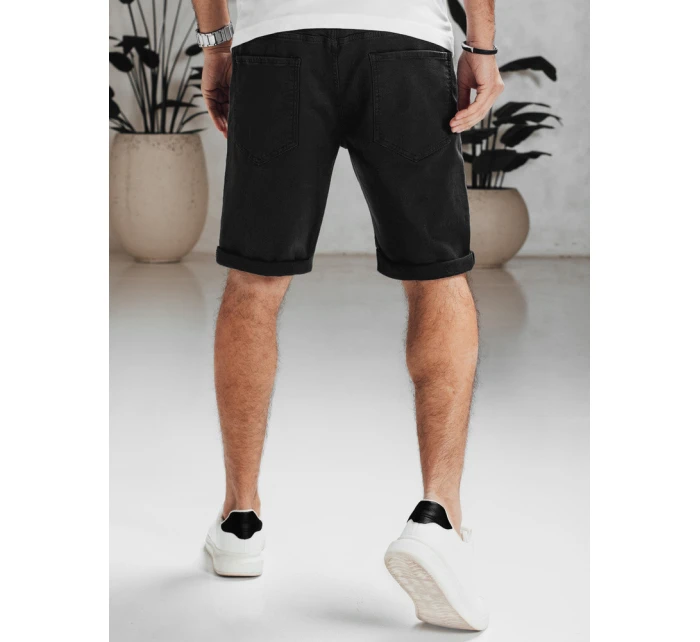 Pánské džínové šortky černé Dstreet SX2547 Pánské džínové šortky černé Dstreet SX2547