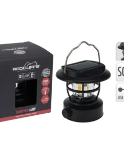 KEMPINKOVÁ SVÍTILNA ČERNÁ USB NABÍJENÍ A SOLÁRNÍ REDCLIFFS