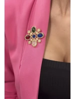 Květinová brož 2 vícebarevné Květinová brož 2 vícebarevné