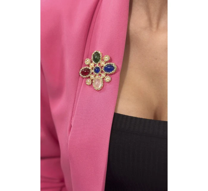 Květinová brož 2 vícebarevné Květinová brož 2 vícebarevné