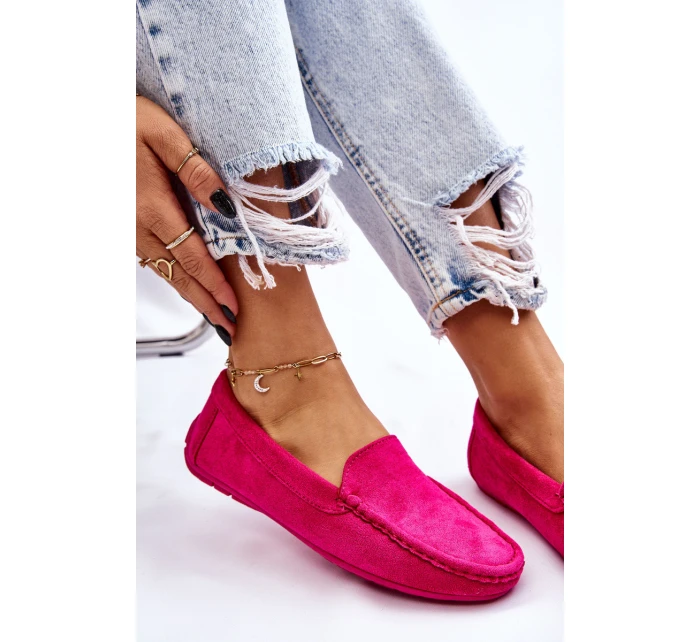 Dámské Semišové Mokasíny Fuchsie Morreno Dámské Semišové Mokasíny Fuchsie Morreno