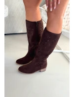dámské vysoké boty na čokoládové model 21821933 - Boto dámské vysoké boty na čokoládové model 21821933 - Boto