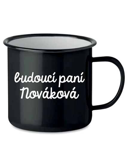Personalizovaný retro plecháček - budoucí paní Personalizovaný retro plecháček - budoucí paní