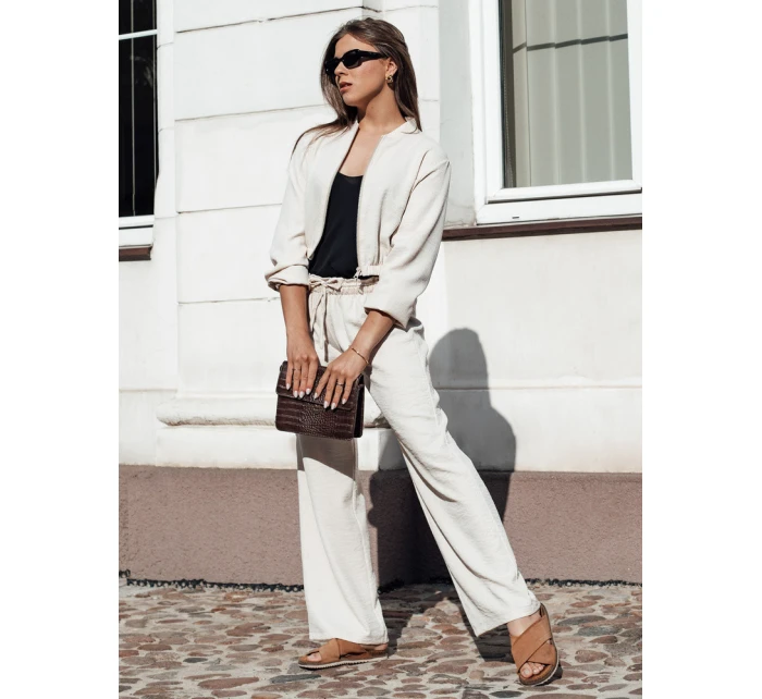 Dámská světle béžová bunda bomber MADDIE FashionStreet RY2655