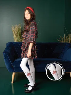 Dívčí punčochové kalhoty DR Christmas Tree 3D 40 den model 19339492 - Knittex