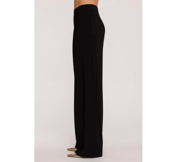 M890 Souprava s projmutým topem a širokými kalhotami - černá M890 Souprava s projmutým topem a širokými kalhotami - černá