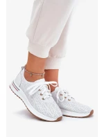 Dámské kožené lehké polobotky Artiker – bílé