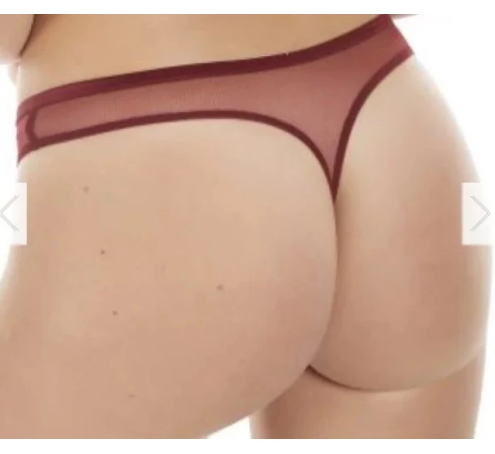 Dámské tanga 90601 petrolejově modré se zlatou - Selmark Dámské tanga 90601 petrolejově modré se zlatou - Selmark