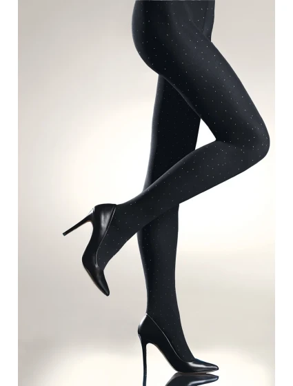 PUNČOCHOVÉ KALHOTY S POTISKEM STŘÍBRNÝCH KAPEK-120 PUNČOCHOVÉ KALHOTY S POTISKEM STŘÍBRNÝCH KAPEK-120