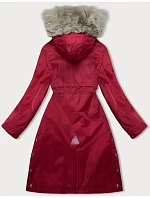 Dámská parka s kožešinou červená (5M3180-270) Dámská parka s kožešinou červená (5M3180-270)