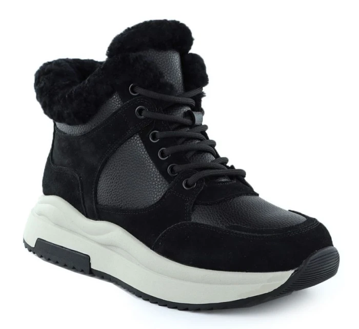 Dámské kožené kozačky na platformě černé Filippo DBT7240 Dámské kožené kozačky na platformě černé Filippo DBT7240