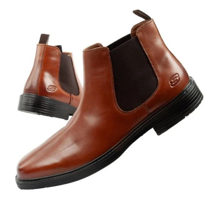 Pánské boty boots leather brown model 21813737 - Skechers Pánské boty boots leather brown model 21813737 - Skechers