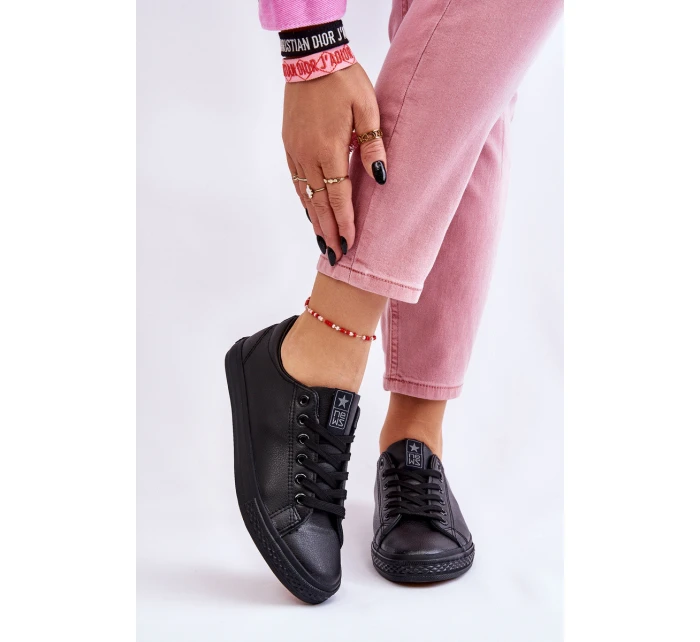 Dámské klasické kožené tenisky Černé Misima Dámské klasické kožené tenisky Černé Misima