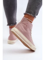 Dámské vysoké tenisky Big Star NN274277 růžové Dámské vysoké tenisky Big Star NN274277 růžové