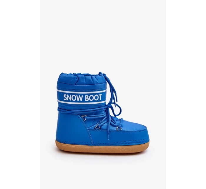 Dámské modré boty do sněhu se zavazováním Soia Dámské modré boty do sněhu se zavazováním Soia