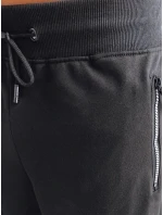 Pánské černé teplákové šortky FashionStreet SX2275 Pánské černé teplákové šortky FashionStreet SX2275