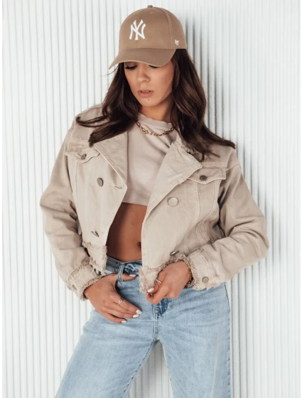 Dámská džínová bunda béžová Dstreet model 21972710 - FashionStreet