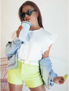 Dámské džínové šortky GLAMWEAR žluté FashionStreet SY0361