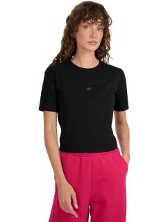 Dámské tričko 4F F2971 tmavě černé 4FWAW25TTSHF2971 20S