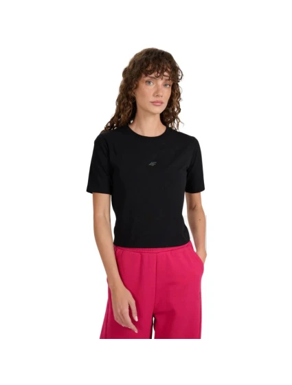 Dámské tričko 4F F2971 tmavě černé 4FWAW25TTSHF2971 20S