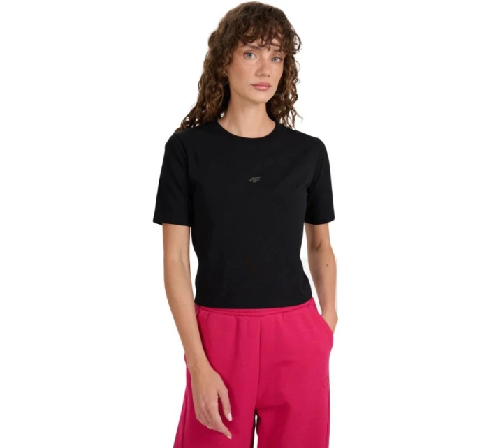 Dámské tričko 4F F2971 tmavě černé 4FWAW25TTSHF2971 20S