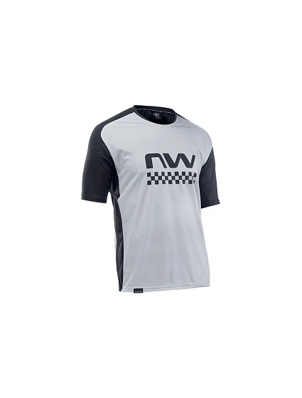 Cyklistické tričko NORTHWAVE Edge Jersey Short Sleeve – šedé/černé