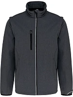 PA 323 3vrstvá softshellová bunda s rukávy marl dark grey model 22512759 - Kariban ProAct