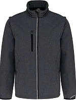 Kariban ProAct PA 323 3-vrstvá softshellová bunda s odep. rukávy 20.P323 marl dark grey