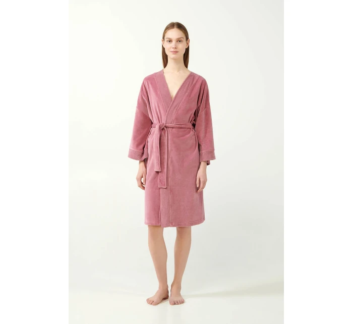 Dámský sametový župan model 20515933 - Vamp Dámský sametový župan model 20515933 - Vamp