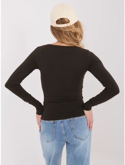 Bluzka WT BZ model 21859100 ciemny brązowy - FPrice Bluzka WT BZ model 21859100 ciemny brązowy - FPrice