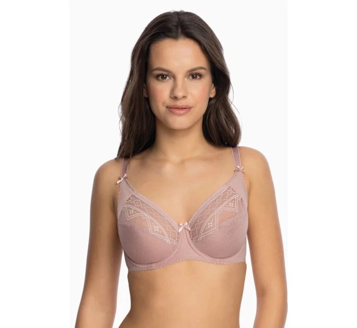 Dámská podprsenka Nancy model 19568169 Pudr růžová - Gaia Dámská podprsenka Nancy model 19568169 Pudr růžová - Gaia
