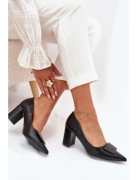 Dámské lodičky na klínku 55-A36 černé - Givana