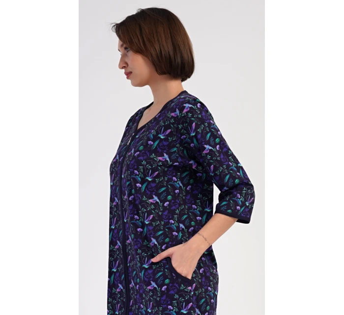 Dámské domácí šaty s tříčtvrtečním rukávem Kolibřík Dámské domácí šaty s tříčtvrtečním rukávem Kolibřík