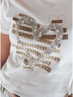 Dámské tričko se srdcem MARISS bílé FashionStreet RY2739