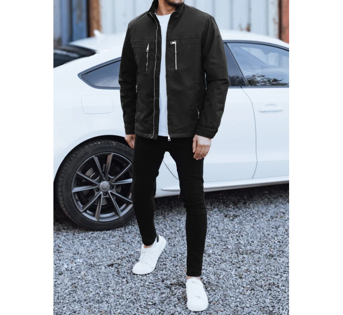 Pánská přechodná bunda černá FashionStreet TX5035