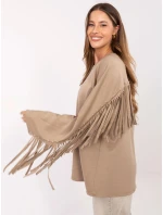 bluza damska z ciemny beżowy model 21470521 - Factory Price