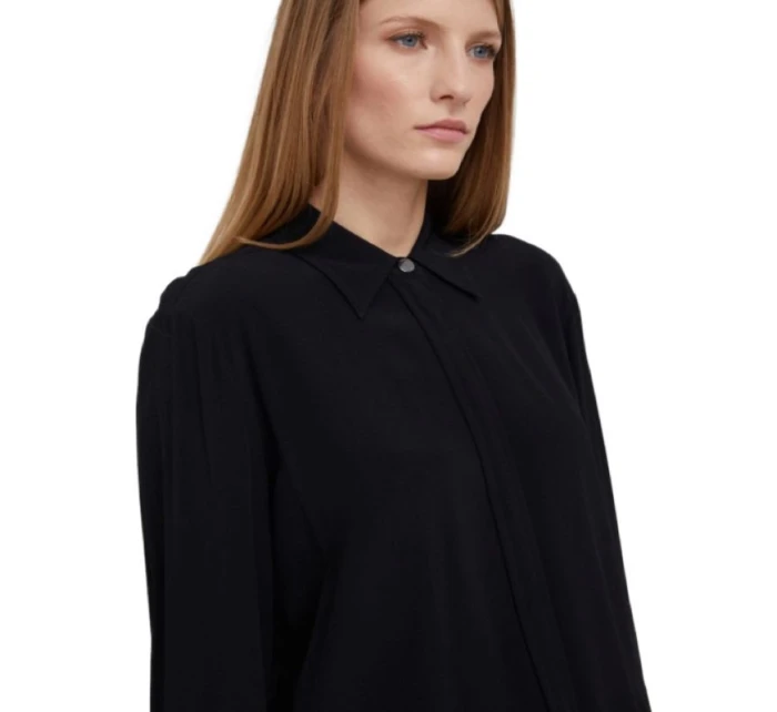 Tommy Hilfiger Viskózová krepová halenka Ls W WW0WW32274 Košile