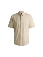 Pánská košile BOSS Relegant_6-short_M Light Beige (50537331-271)