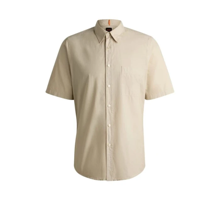 Pánská košile BOSS Relegant_6-short_M Light Beige (50537331-271)