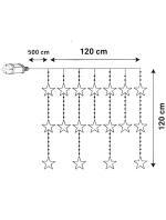 Světelné závěsy na vánoční stromek 120x120 CM 235LED WHITE STARS Světelné závěsy na vánoční stromek 120x120 CM 235LED WHITE STARS