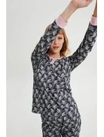 Pyžamo s dlouhými rukávy model 18936774 - Vamp