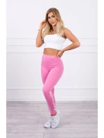 Brooklyn legíny kalhoty světle růžové