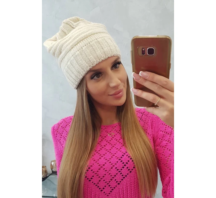 Dámská čepice Elora K336 ecru Dámská čepice Elora K336 ecru