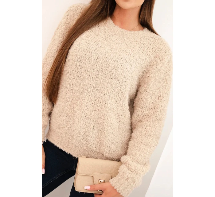 Svetr dámský z měkkého mohairu béžový Svetr dámský z měkkého mohairu béžový