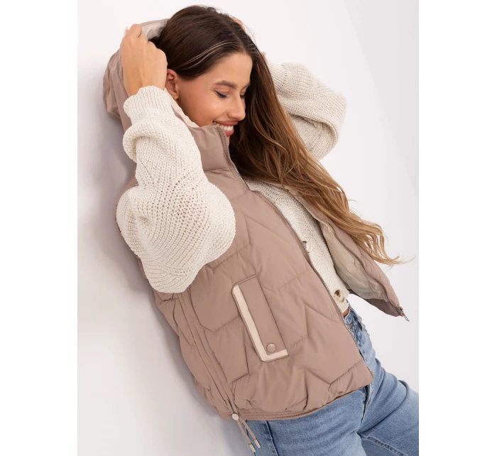 Kamizelka MBM KZ model 21217662 ciemny bezowy - FPrice